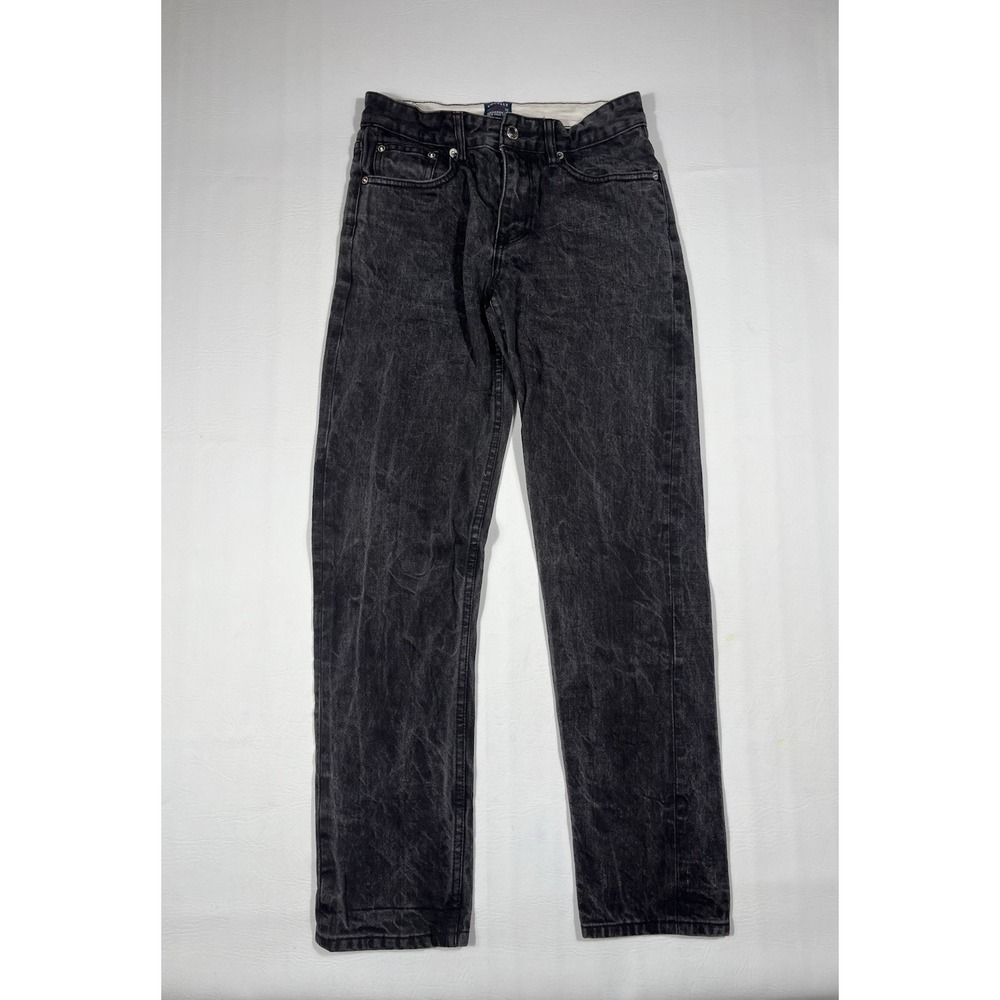 GOODALE Selvedge Denim Jeans Mens 31x32 (Fit 29x30) Black Tailored Slim